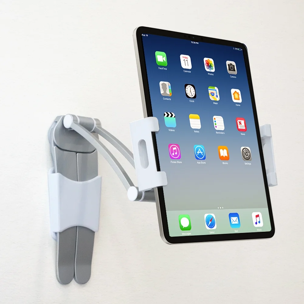 onn. 2-in-1 Tablet Stand Holds Most Devices with 5.5''-12.9'' Screens, Rotates up to 360º