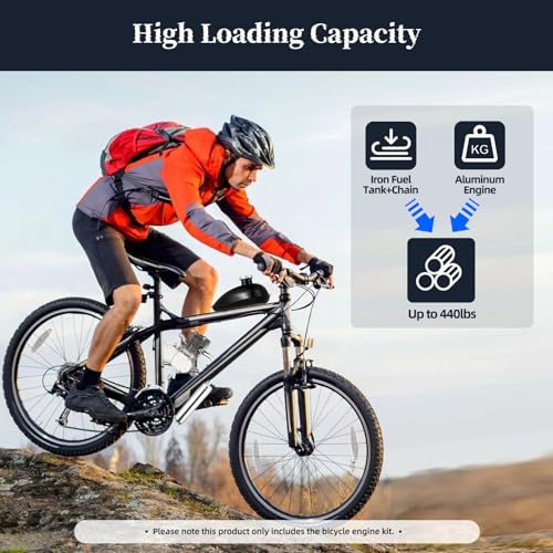 100cc Stroke Bicycle Petrol Gas Engine Kit Petrol Bicycle Motor Conversion Complete Suitable for 26-28