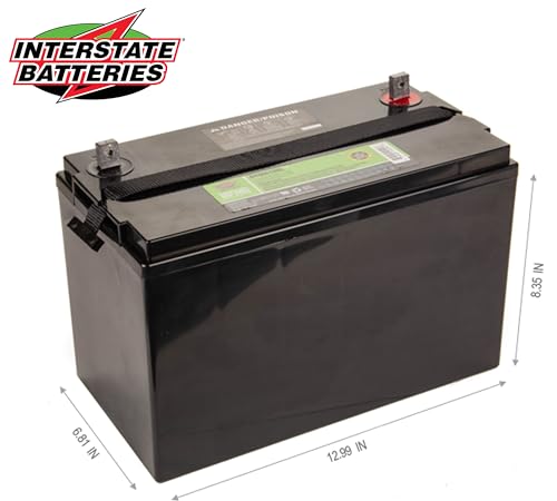 Interstate Batteries 12V 35AH Sealed Lead Acid (SLA) AGM Deep Cycle Battery (DCM0035) Insert Terminals