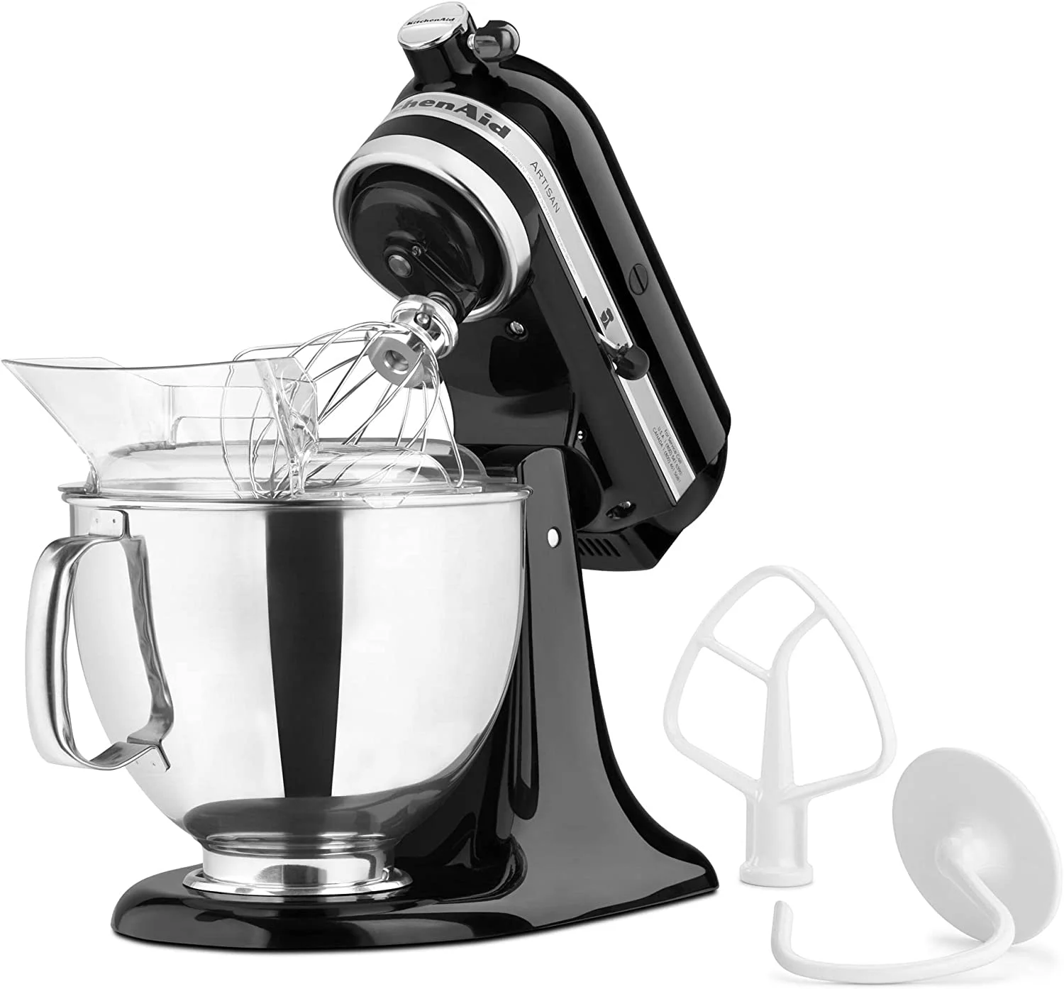 KitchenAid KSM150PSOB Artisan Series 5-Qt. Stand Mixer with Pouring Shield - Onyx Black