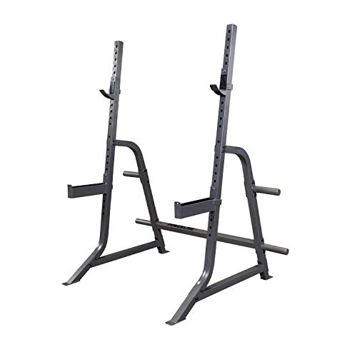 Body-Solid Powerline (PMP150) Multi-Press Rack - Adjustable Barbell Stand with 600 LB Capacity, Safe Lift-Offs, and Weight Storage for Home Gym Squat and Bench Press Workouts