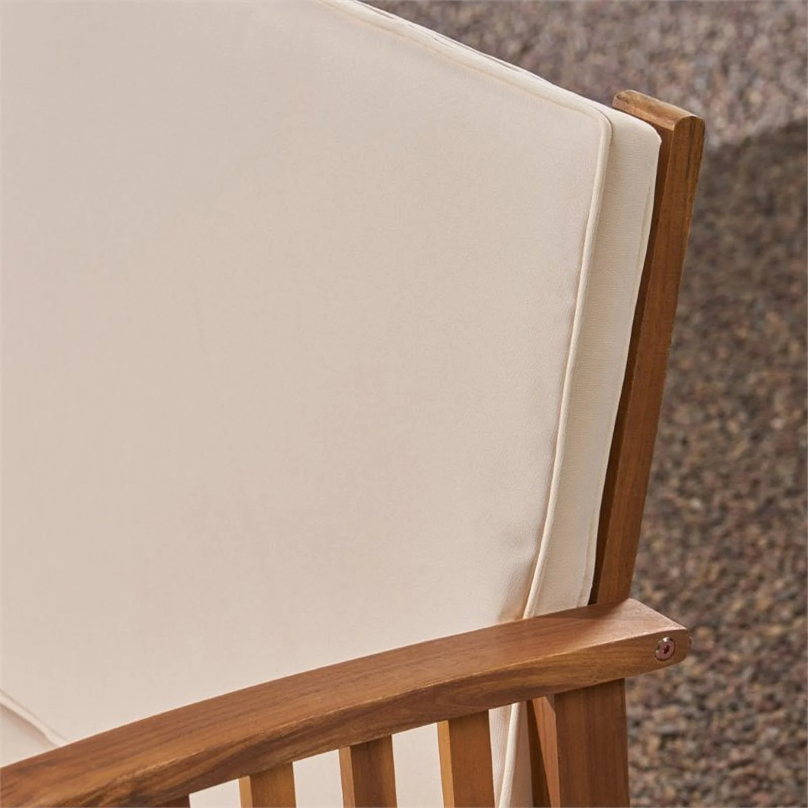 Afuera Living Modern / Contemporary 2 Piece Outdoor Acacia Wood Sofa Set in Teak