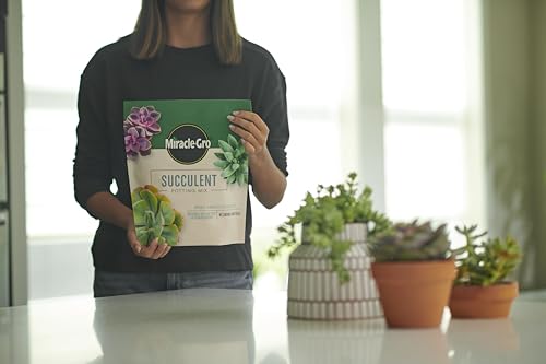 Miracle-Gro Houseplant Potting Mix - Fertilized Soil, Designed to be Less Prone to Gnats, 4 qt. (2-Pack)