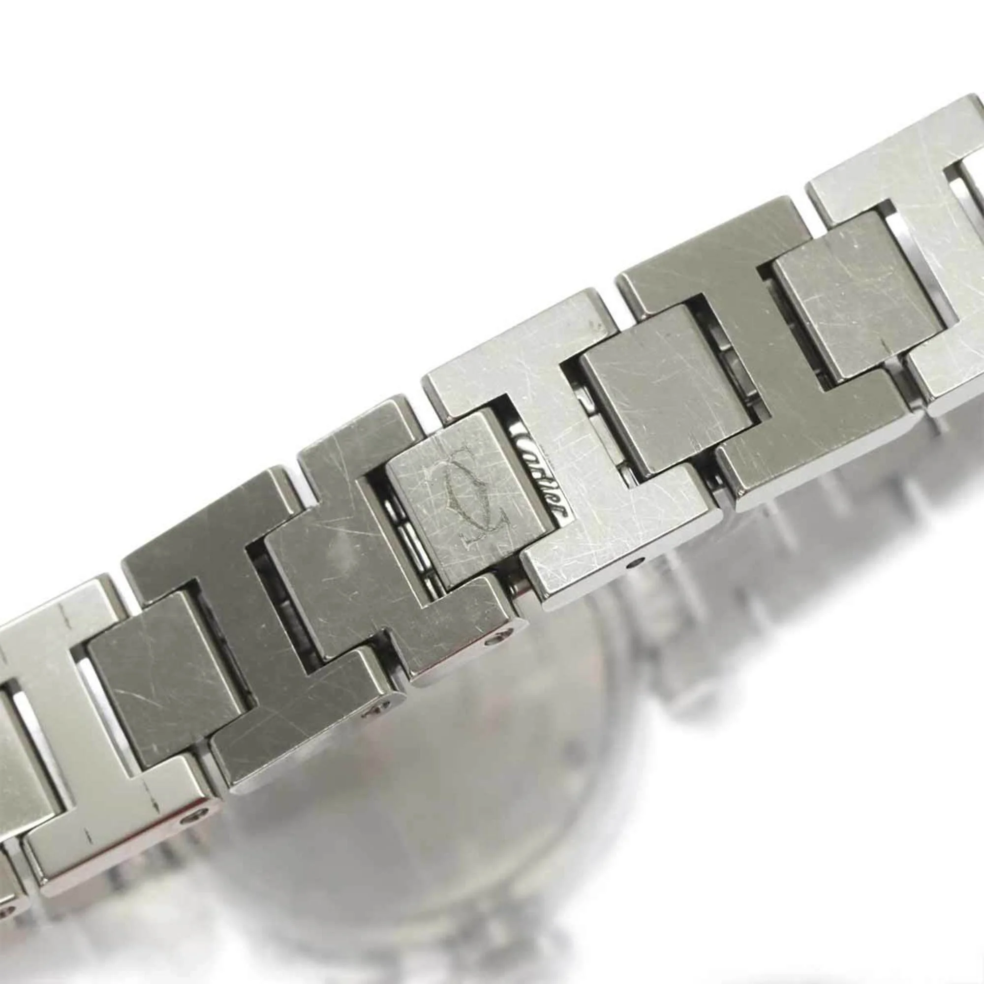 Pre-Owned Cartier Miss Pasha W3140008 Ladies Watch Pink Dial Quartz (Good)