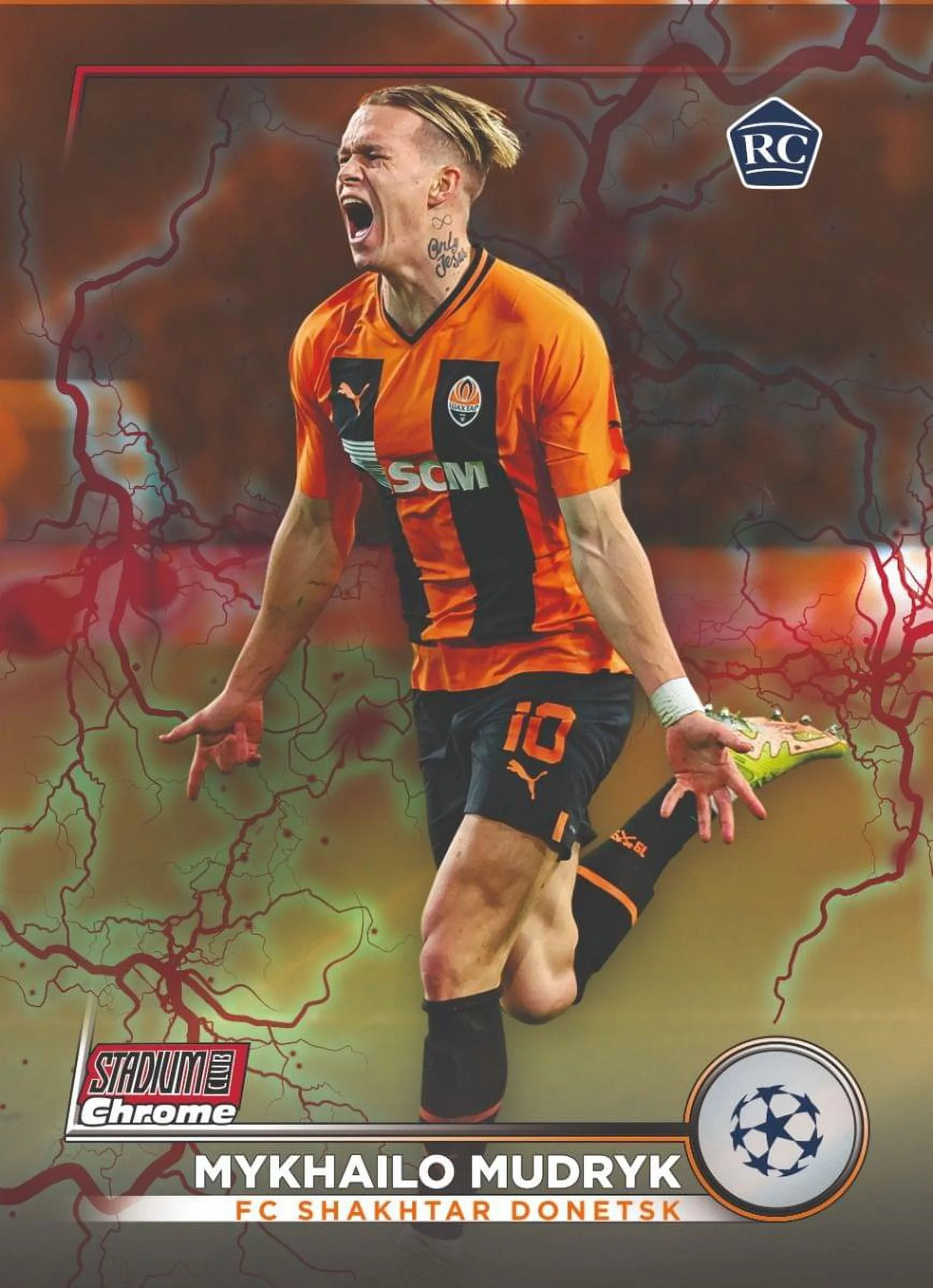 UEFA Club Competitions 2022/23 Topps Chrome Giant Box | 10 Packs Per Box