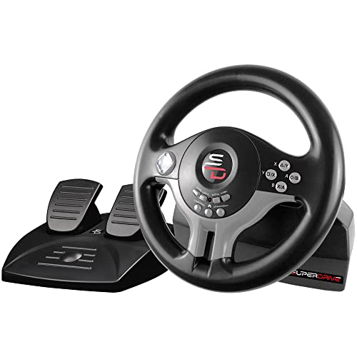 SUBSONIC Superdrive - SV250 Steering wheel with pedals and gearshift paddles racing wheel for nintendo Switch 2 - Switch - Ps4 - xbox Seie X/S, Xbox One - PC