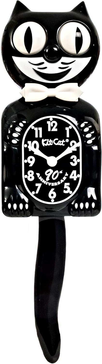 KIT CAT Klock Official 90th Anniversary Black with 1950s Collectors Box
