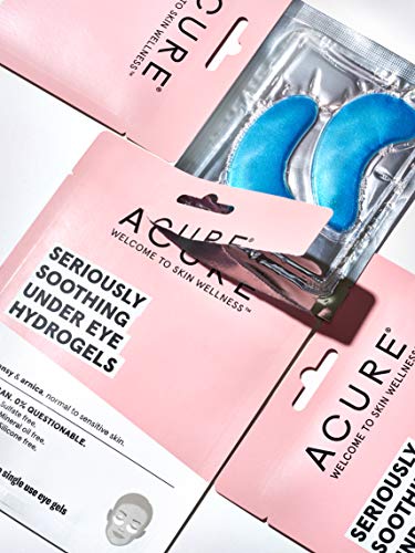 Acure Radically Rejuvenating Under Eye Hydrogel Mask, Provides Anti-Aging Support, & Silk Tree, Purple, Cucumber, 0.236 Fl Oz (Pack of 1)