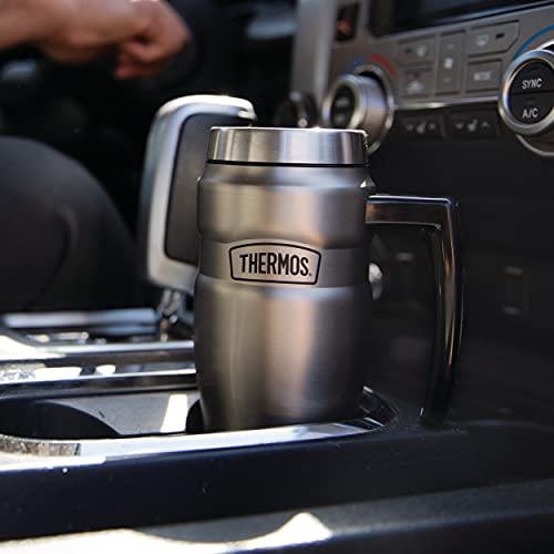 THERMOS Stainless King Vacuum-Insulated Travel Mug, 16 Ounce, Midnight Blue