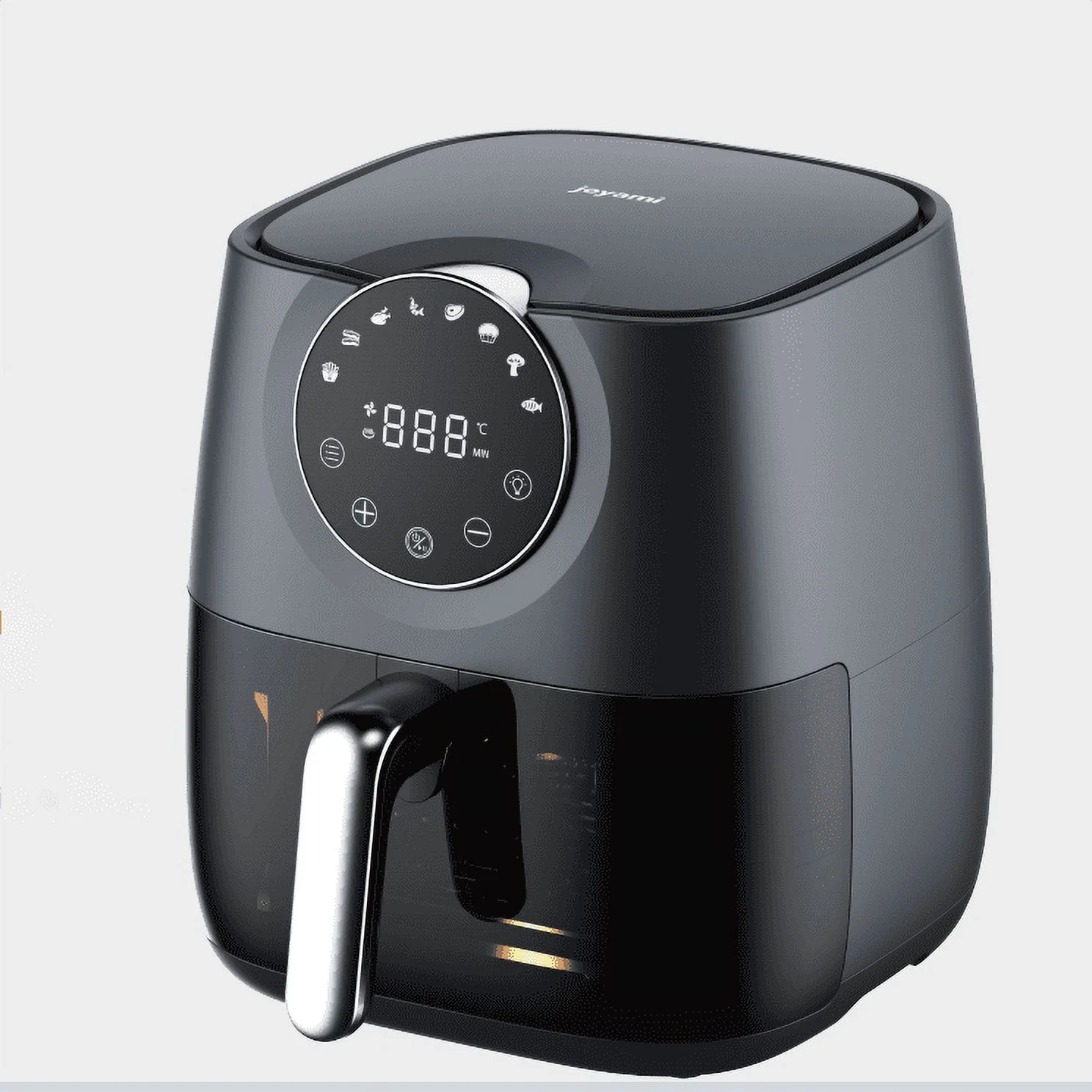 Air Fryer with Window 6 QT Large Family Size Electric Hot with 8 Cooking Functions Online Recipes for Air Fry Bake Roast Broil And More