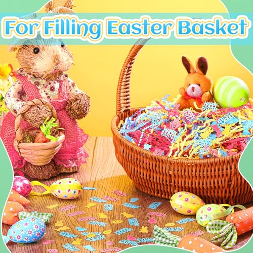 2lb Christmas Basket Stuffers Metallic Red Green Crinkle Cut Paper Shred Filler Merry Christmas Tree Snowflake Elk Confetti Packaging Raffia Stuffers