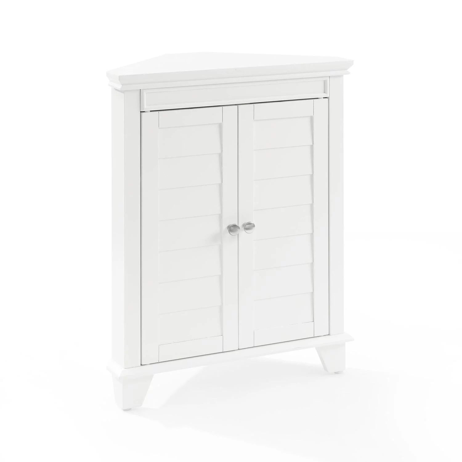 HomeStock Southwestern Sanctuary Corner Cabinet White
