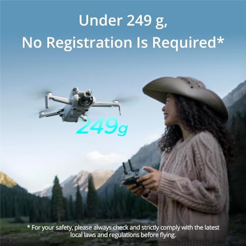 DJI Mini 4 Pro Fly More Combo Plus with DJI RC 2 (Screen Remote Controller), Folding Mini-Drone with 4K HDR Video Camera for Adults, 2 Extra Intelligent Flight Batteries Plus for 45-Min Flight Time
