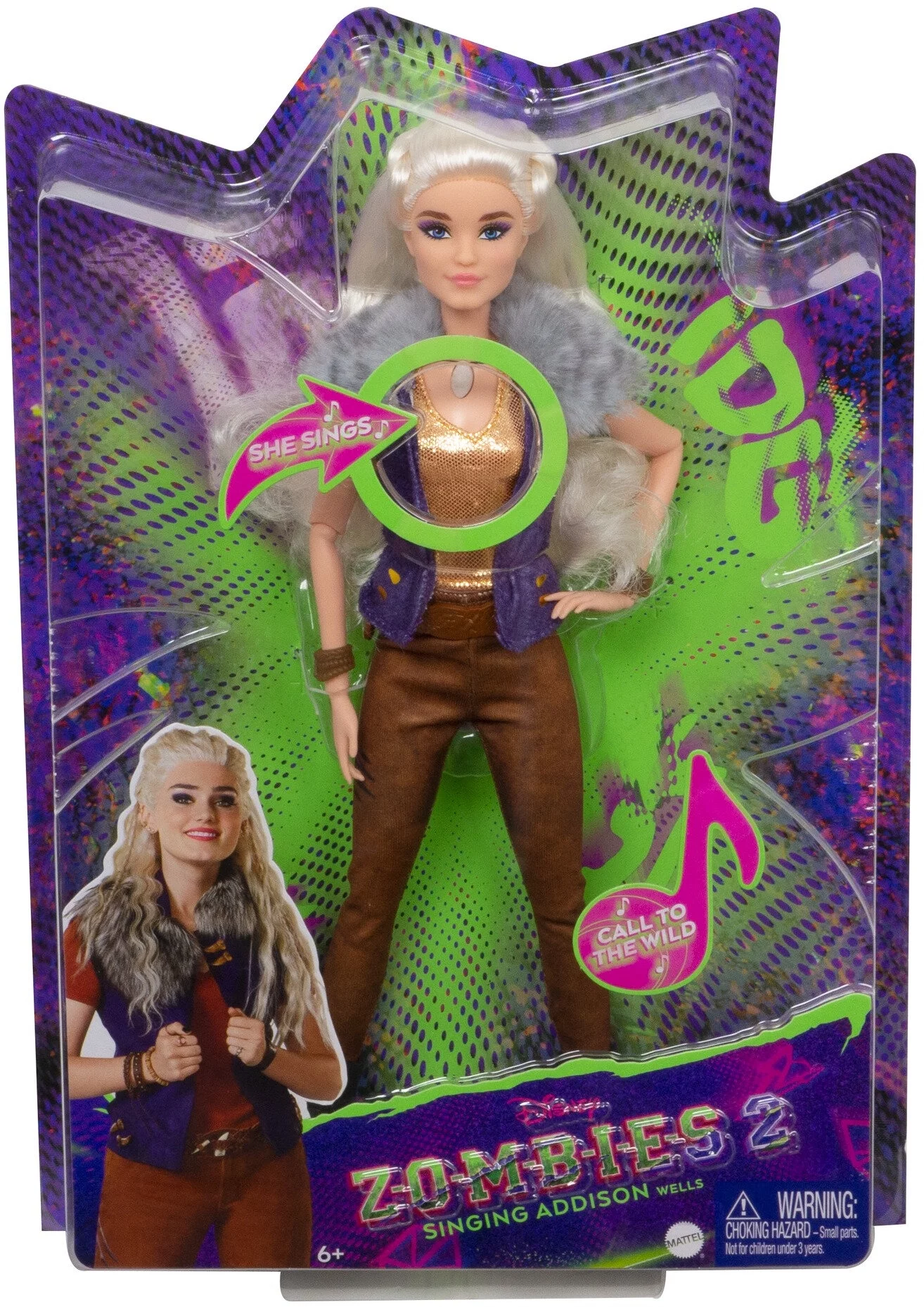 Disney’S Zombies 2, Addison Wells Werewolf Singing Doll (11.5-Inch) With Hit Song “Call To The Wild”