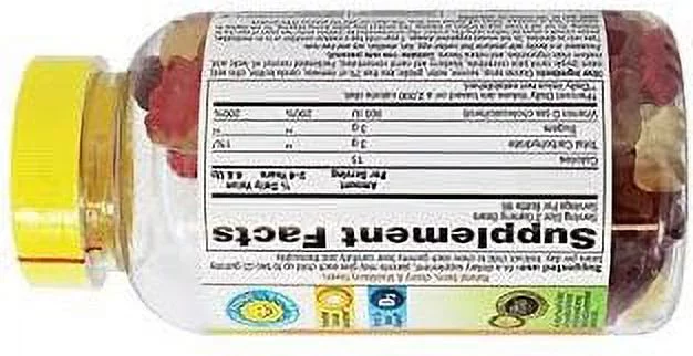 Lil Critters Calcium Gummy Bears With Vitamin D For Bone Support, 150 Ct