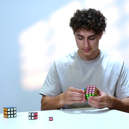 TOSY Magnet Cube 3x3 - 240 Magnets, 30 Blocks, 7in1 Toy: Puzzle Cube Game, Creative Building Blocks, Transformable Fidget Spinner, Infinity Cube, Magnet Tiles, UV Flashlight, Glowing STEM/STEAM Toy