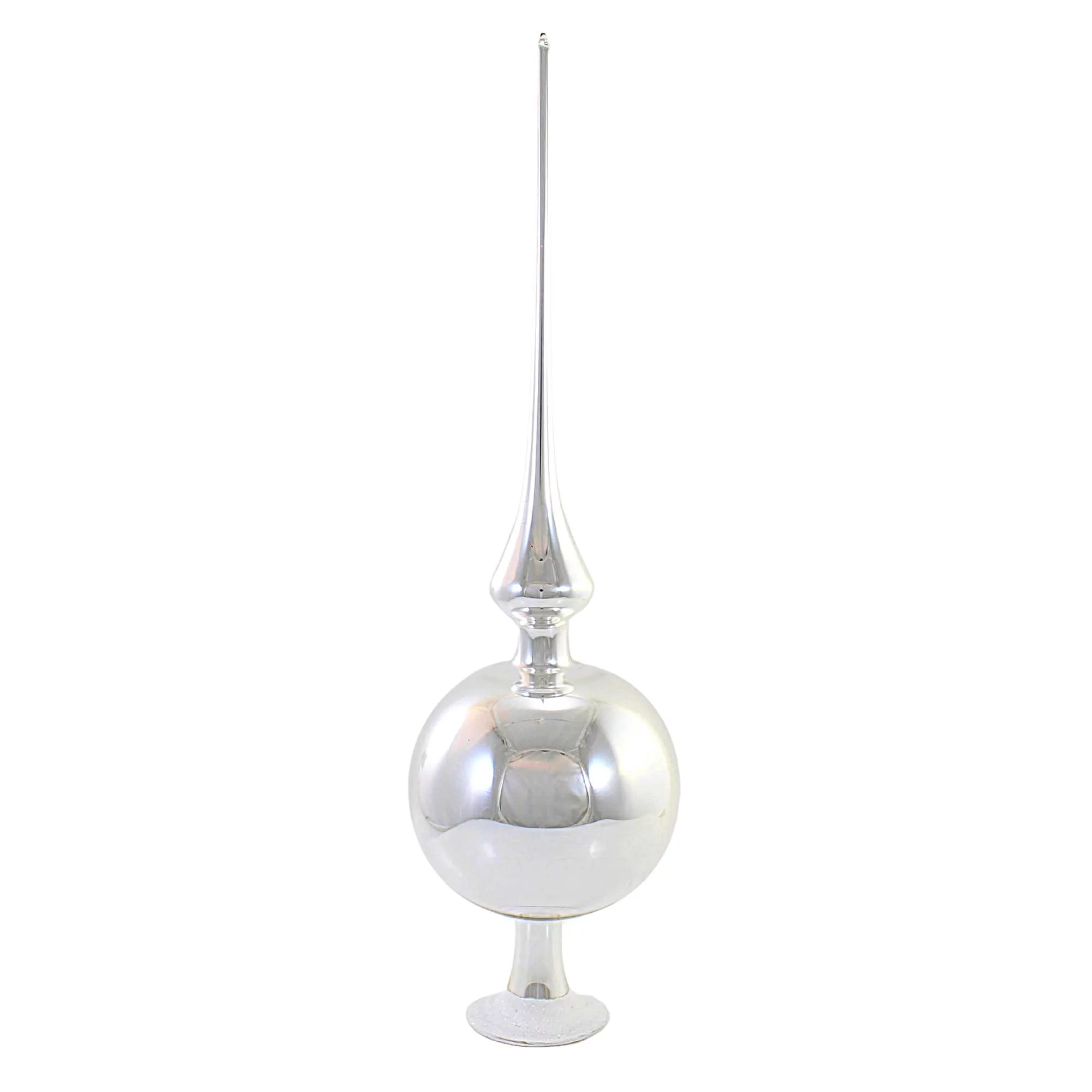 Inge Glas SILVER REFLECTIONS Glass Free Standing Finial 20191R033