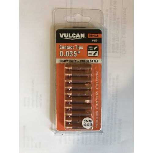 Vulcan 0.035 in. MIG Welding Contact Tips 10 Pk - Shop Hardware Tools Online Store