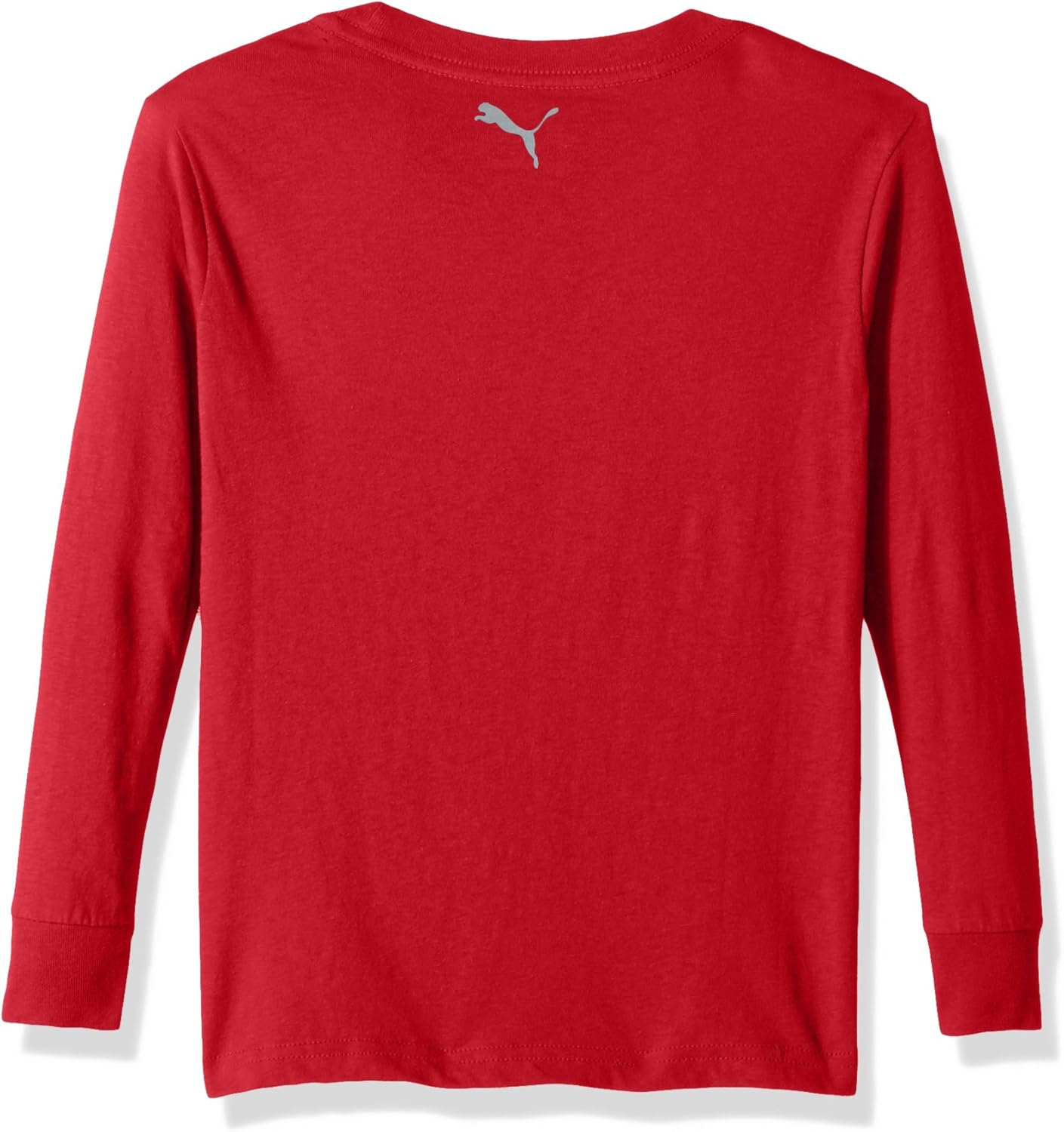 Puma Men's City Long Sleeve Blank Tee, Large, Red