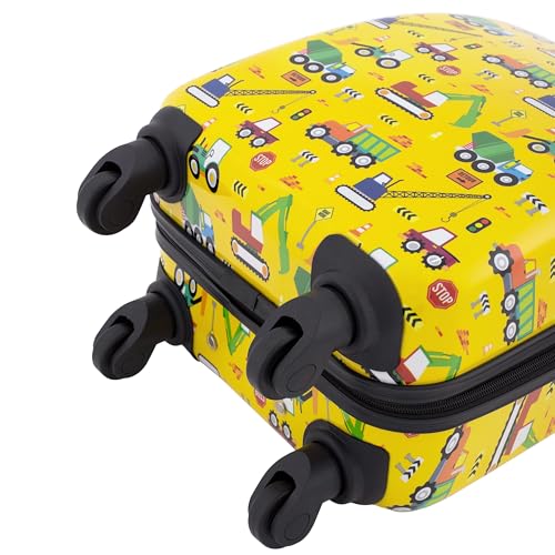 Travelers Club 5 Piece Kids' Luggage Set, Black Polkadot