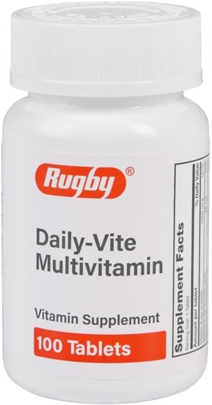 Rugby Daily-Vite Multivitamin Vitamin Supplement - 100 Tablets (2 Pack)