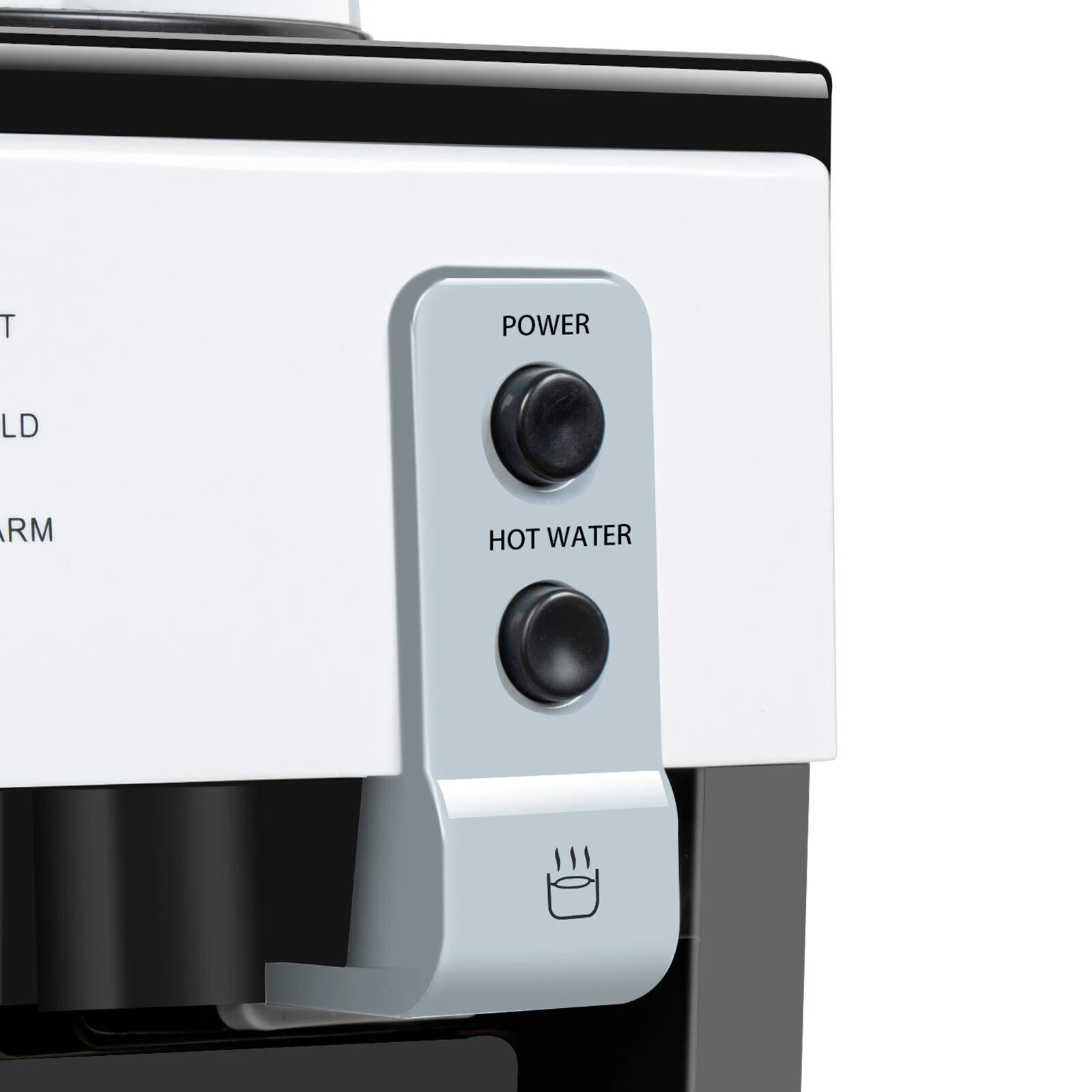 5 Gallon Top Loading Water Cooler Dispenser Countertop Hot+Cold Drinking Machine Black Water Temperature Optional