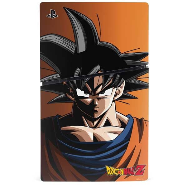 Skinit Decal Gaming Skin Compatible with PS5 Slim Disk Console - Officially Licensed Dragon Ball Z Goku Iconic Kanji Symbol Design