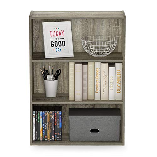 Furinno Pasir 3-Tier Open Shelf Bookcase, Americano