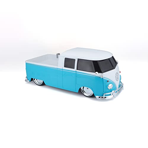 Maisto Tech R/C 1:16 Scale 2.4 GHz VW Type 2 Pick-up w/Surfboard, Blue with White