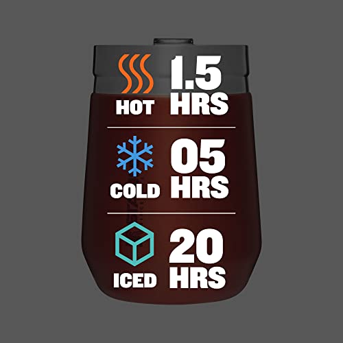 Stanley GO Everyday Wine Tumbler 10 oz | Press Fit Drink Through Lid | Beverage, Coffee, and Cocktail Cup | Insulated Stainless Steel Wine Glass | BPA-Free | Ash