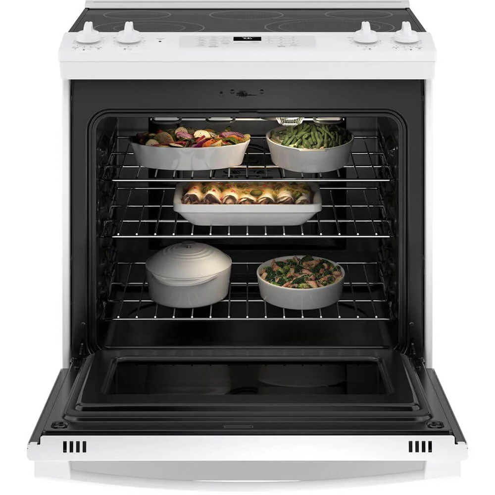 GE APPLIANCES JS760DPWW  SLIDE IN ELECTRIC RANGE Black