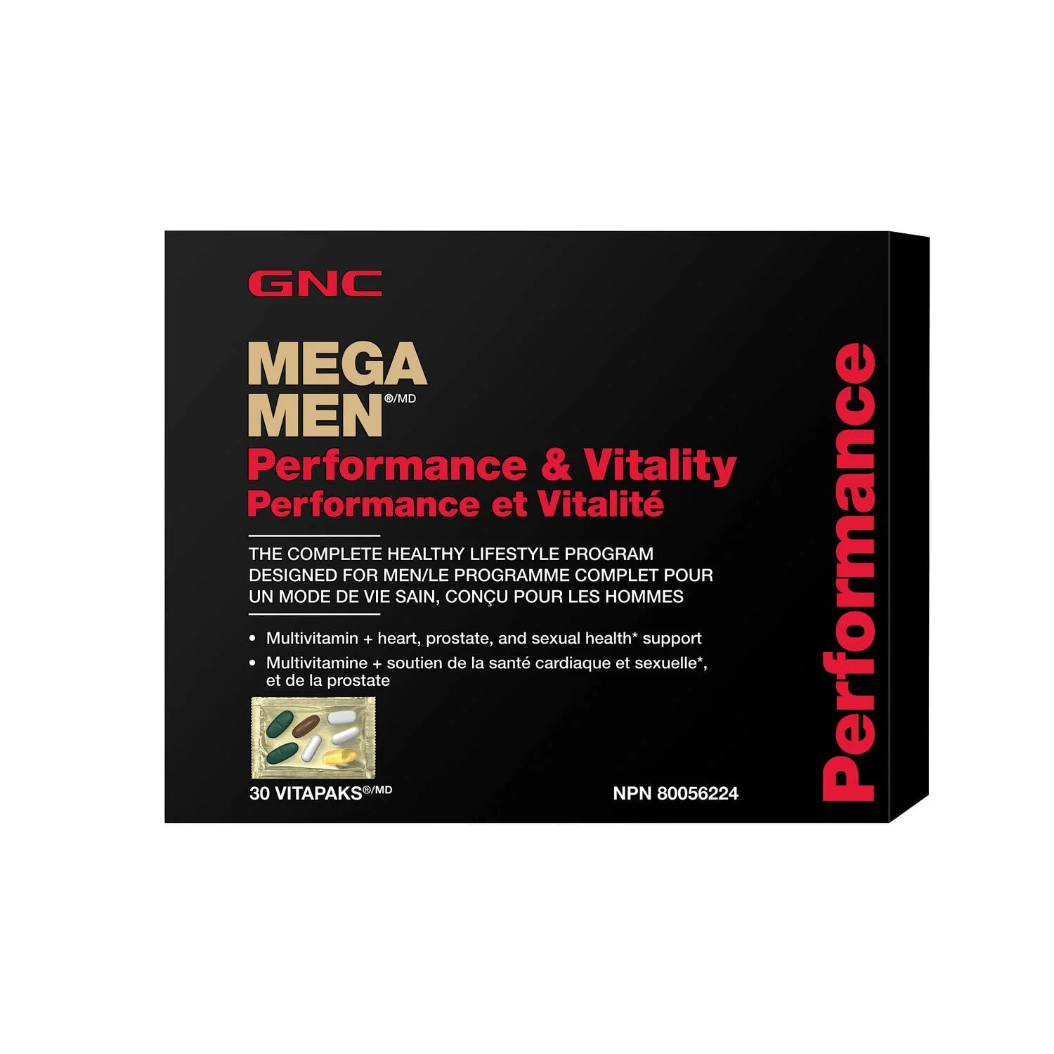 GNC Mega Men Performance & Vitality Vitapak