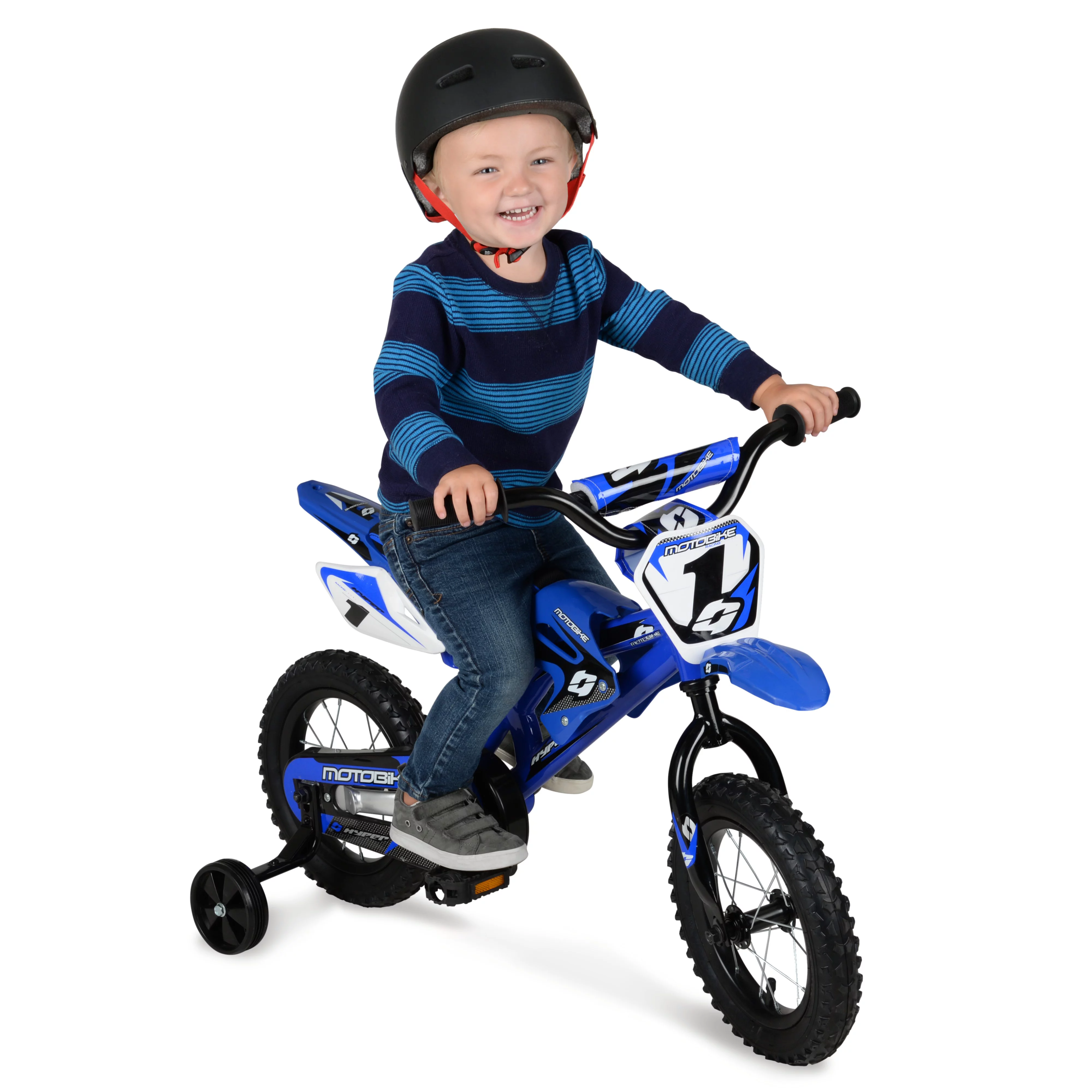 12 inch Hyper Motobike Blue, Recommended for Ages 2 to 4 Years