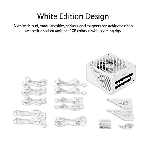 ASUS ROG Strix 850W Gold Aura Edition (Fully Modular Power Supply, 80+ Gold Certified, ATX 3.0, Cybenetics Lambda A++ Certification, PCIe Gen 5.0 Ready, Axial-tech Fan, Aura Sync, 10 Year Warranty)