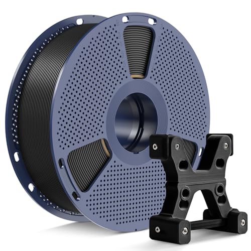 PETG Filament 1.75mm 2025 Upgrade Spool Compatible with Bambulab Refill Filament, 2kg(4.4lbs) SUNLU PETG 3D Printer Filament, 1.75mm Dimensional Accuracy +/- 0.02mm, Black+Black Bundle