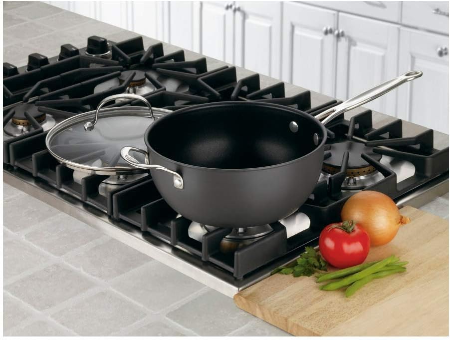 Cuisinart Chef's Classic Nonstick Hard-Anodized 4-Quart Chef's Pan with Helper Handle and Glass Cover