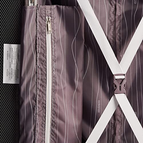 American Tourister Moonlight Hardside Expandable Luggage with Spinner Wheels, Blue Terazzo, 2-Piece Set (20/28)