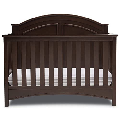 Delta Children Perry 6-in-1 Convertible Crib - Greenguard Gold Certified, Bianca White