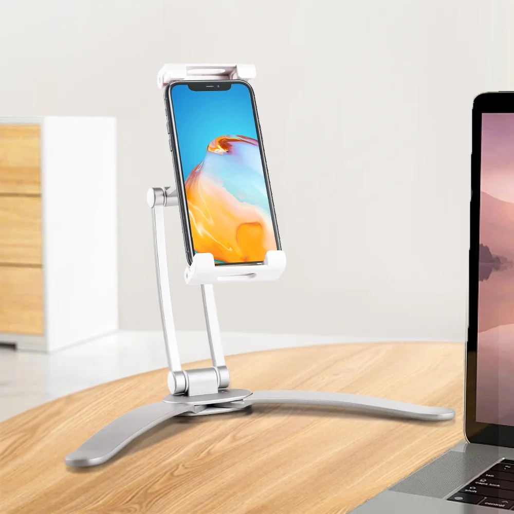 onn. 2-in-1 Tablet Stand Holds Most Devices with 5.5''-12.9'' Screens, Rotates up to 360º