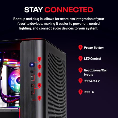 Skytech King 95 Gaming PC Desktop, Ryzen 7 9700X 3.8 GHz (5.5GHz Turbo Boost), NVIDIA RTX 5070 12GB GDDR7, 1TB Gen4 SSD, 32GB DDR5 RAM 6000 RGB, 850W Gold PSU, 360mm ARGB AIO, Wi-Fi, Win 11 Home