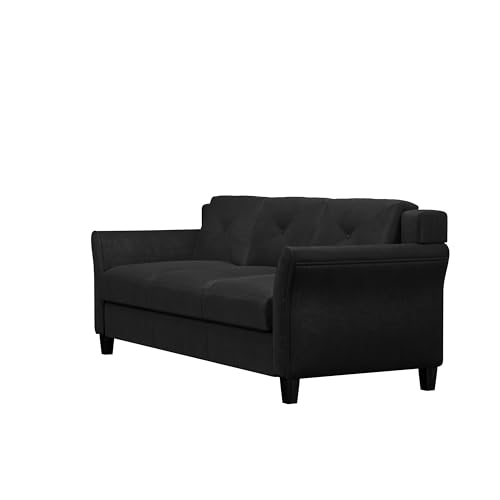 Lifestyle Solutions Harrington Loveseat, Black