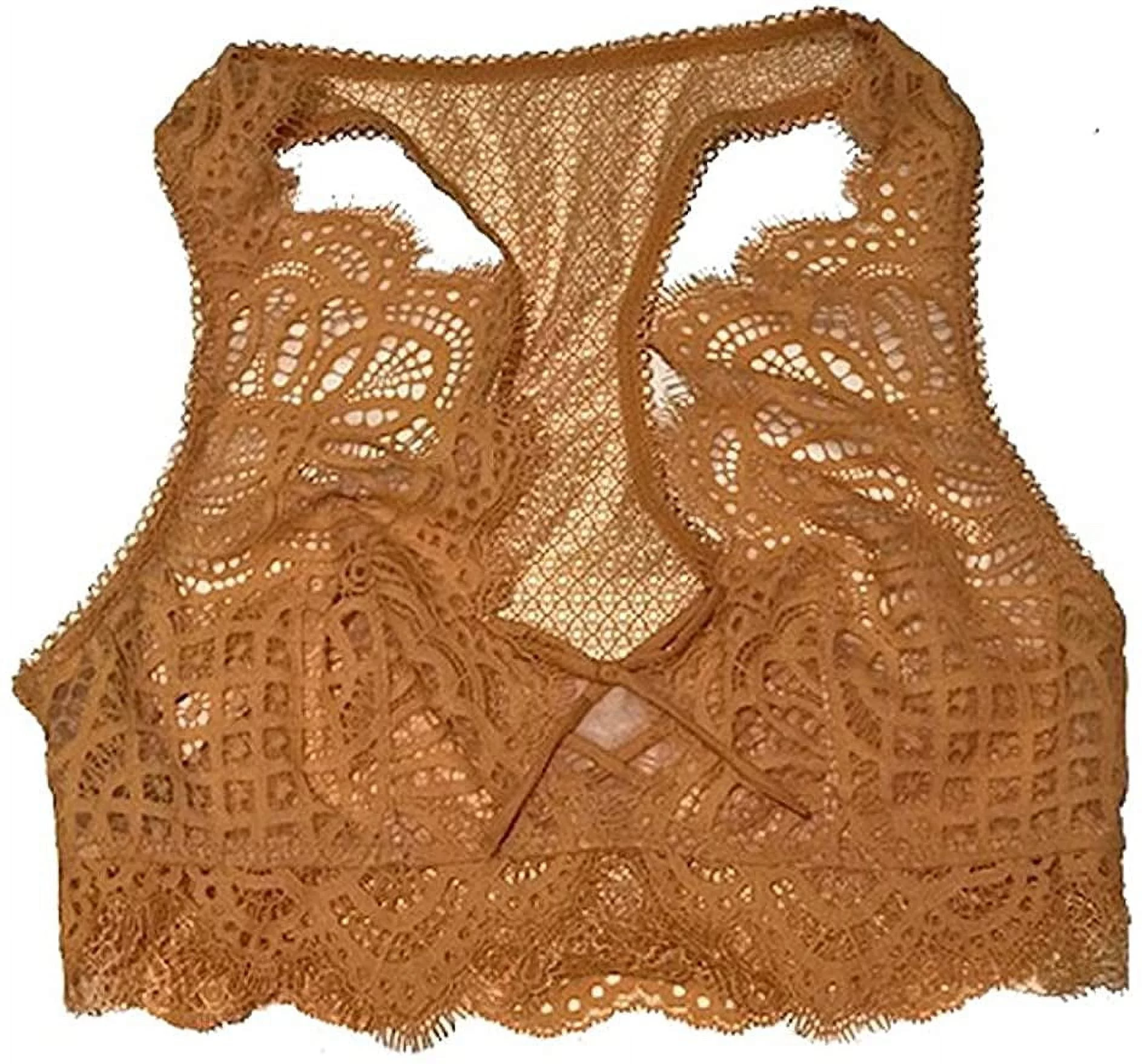 Victoria's Secret Dream Angels The Lace-up Bralette Color Golden Earth Size Small NWT