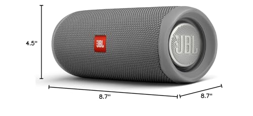 JBL Flip 5 (Black) + Bundle with divvi! Protective Hardshell Case
