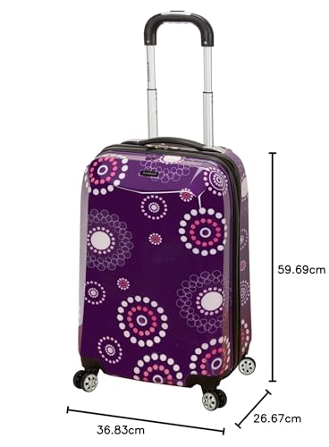 Rockland Vision Hardside Spinner Wheel Luggage, Pucci, Carry-On 20-Inch