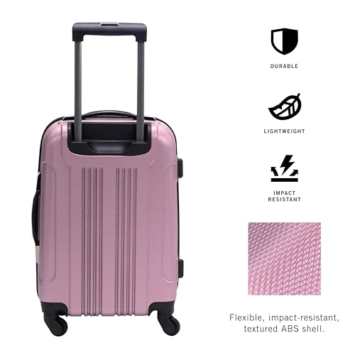 Kenneth Cole REACTION Out of Bounds Lightweight Hardshell 4-Wheel Spinner Luggage, Cobalt Blue, 20-Inch Carry On