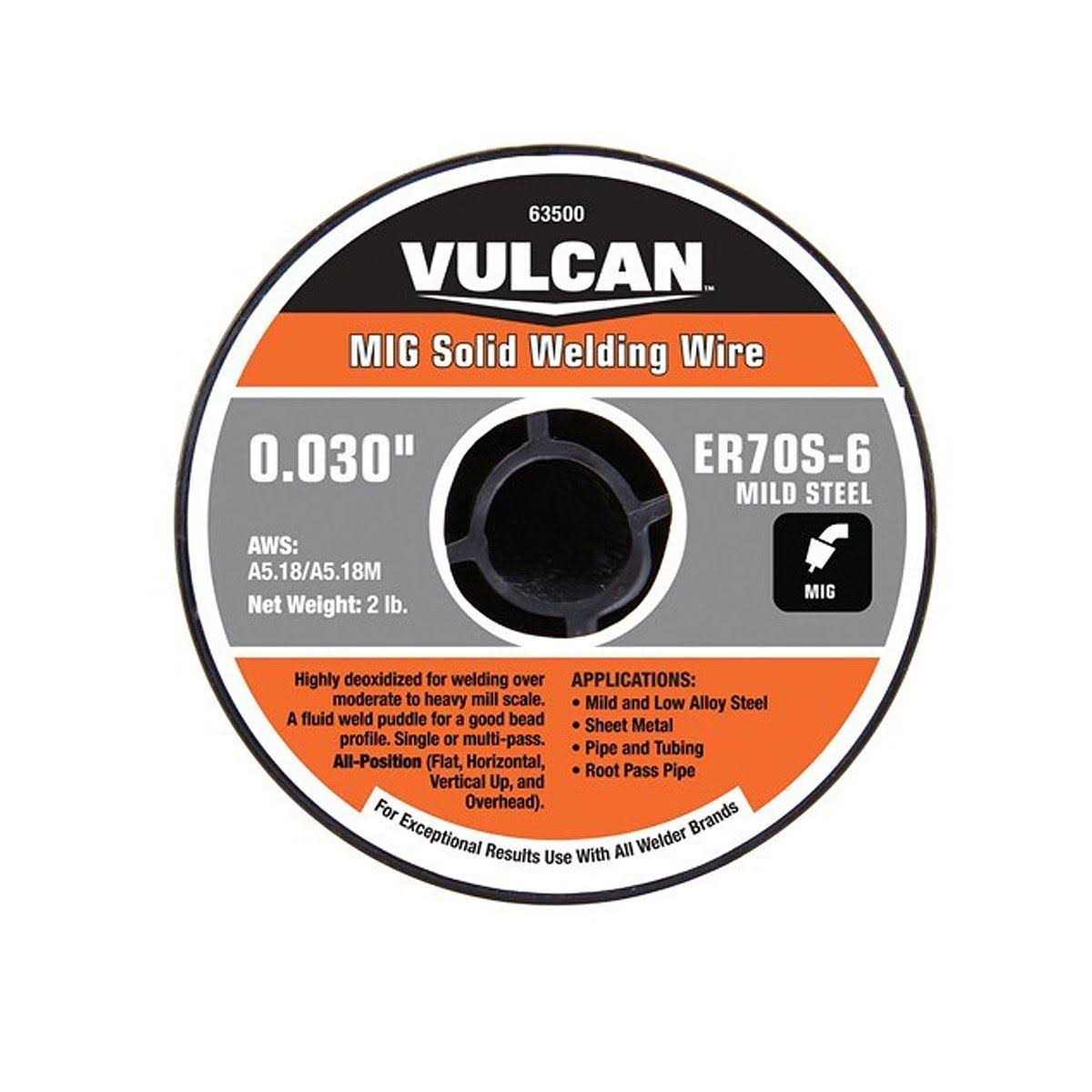 Vulcan 0.030 in. ER70S-6 MIG Solid Welding Wire