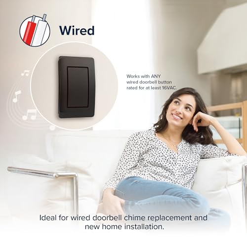 Heath Zenith 18000204 Doorbells & Chimes Accessory, Black