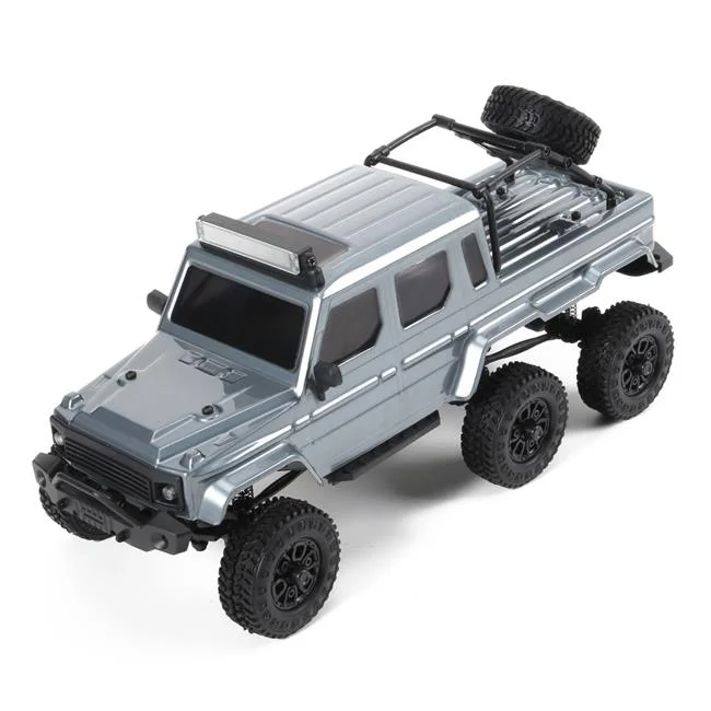 Panda Hobby  1 by 24 Scale Tetra24 X3 Portal Edition 6X6 RTR Scale Mini Crawler Model Truck, Gunmetal Grey