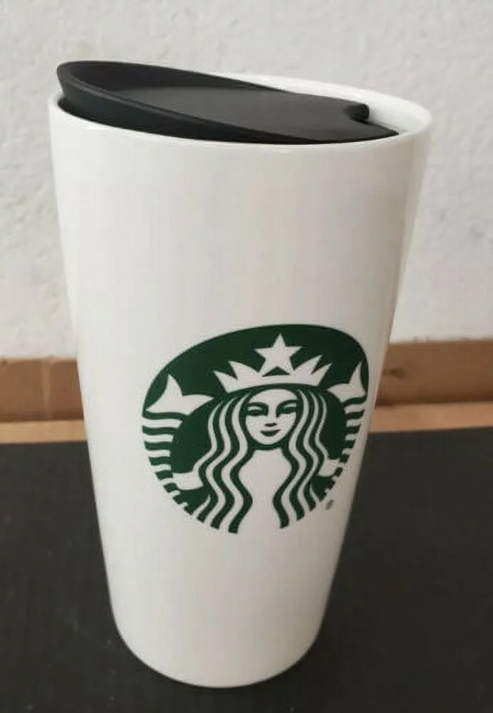 *Brand New* Starbucks Mermaid Logo White Green 12oz Ceramic Tumbler