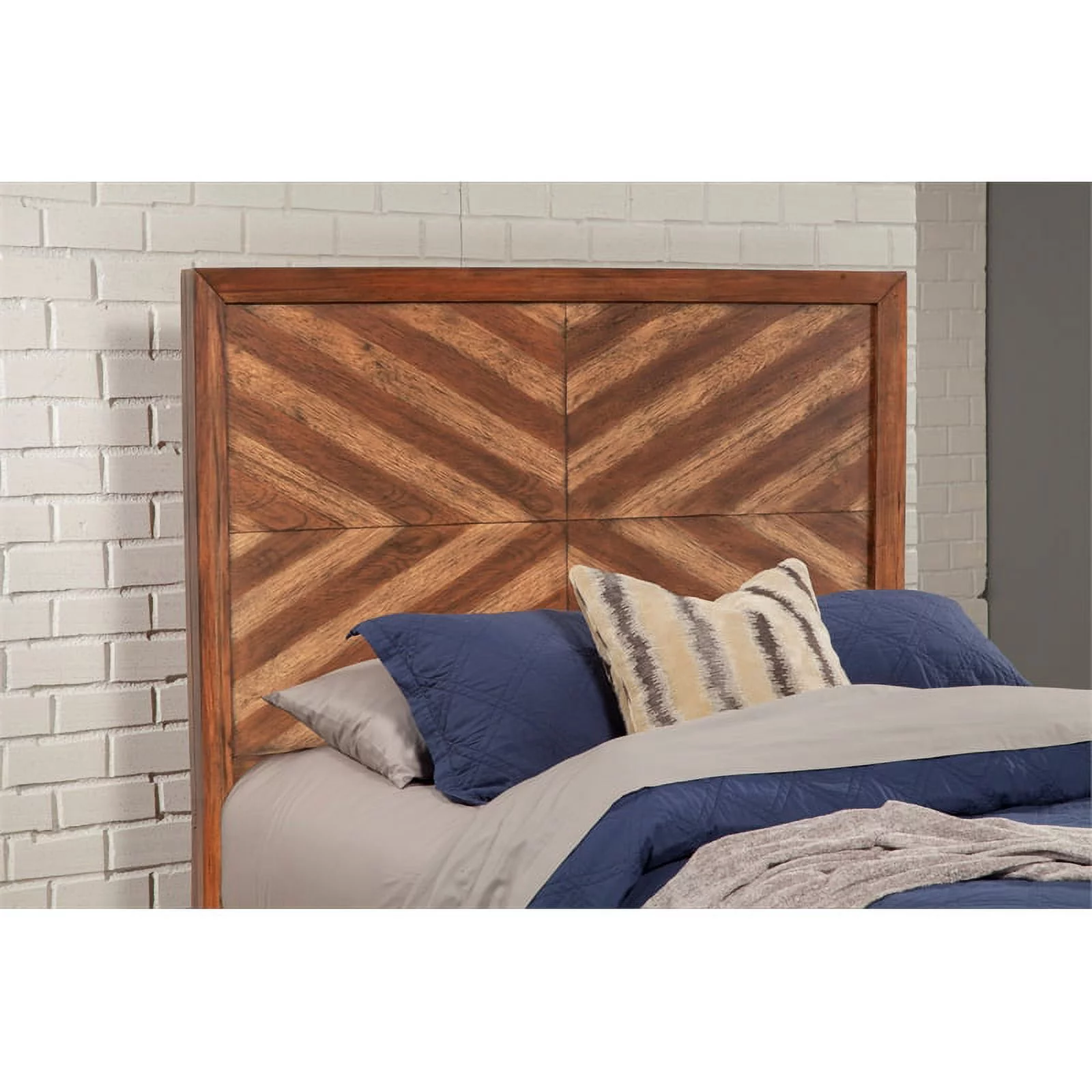 Origins by Alpine Trinidad Queen Wood Headboard in Toffee (Brown)